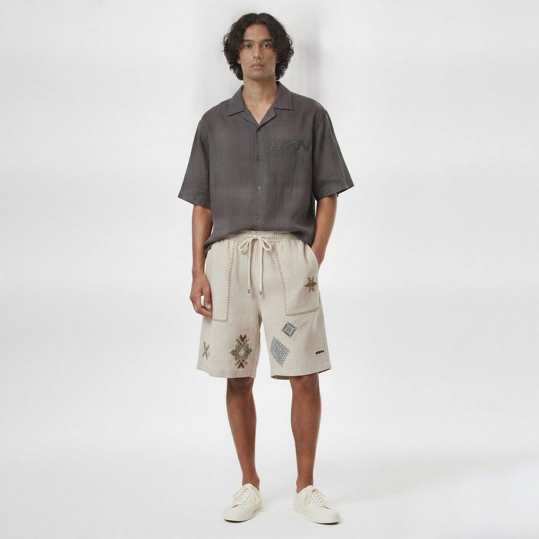 Men's Charcoal Summer Co-Ord Set