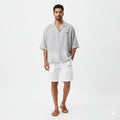 Men's Light Grey Relaxed Fit Summer Co-Ord Set