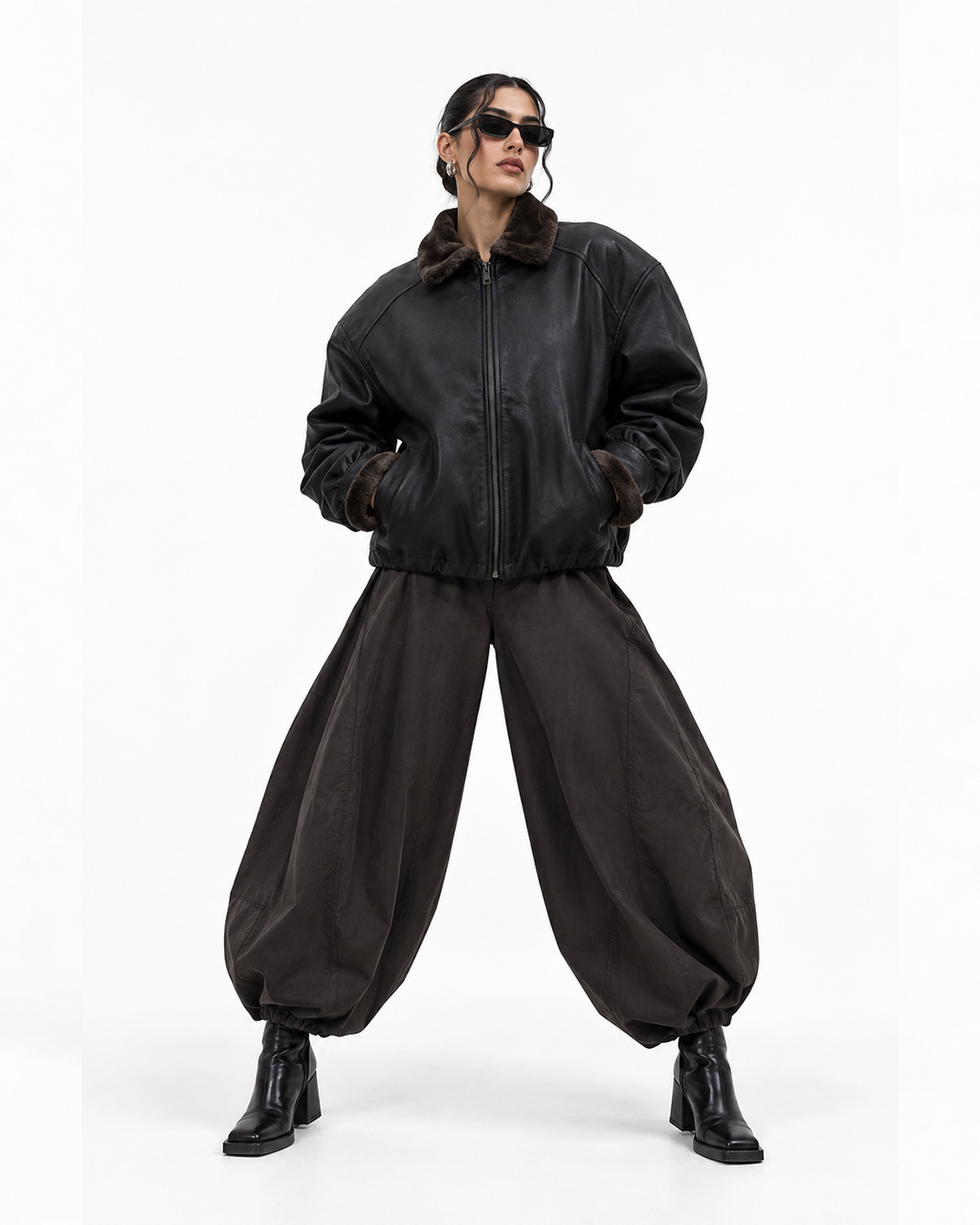 SIGNATURE LEATHER BOMBER