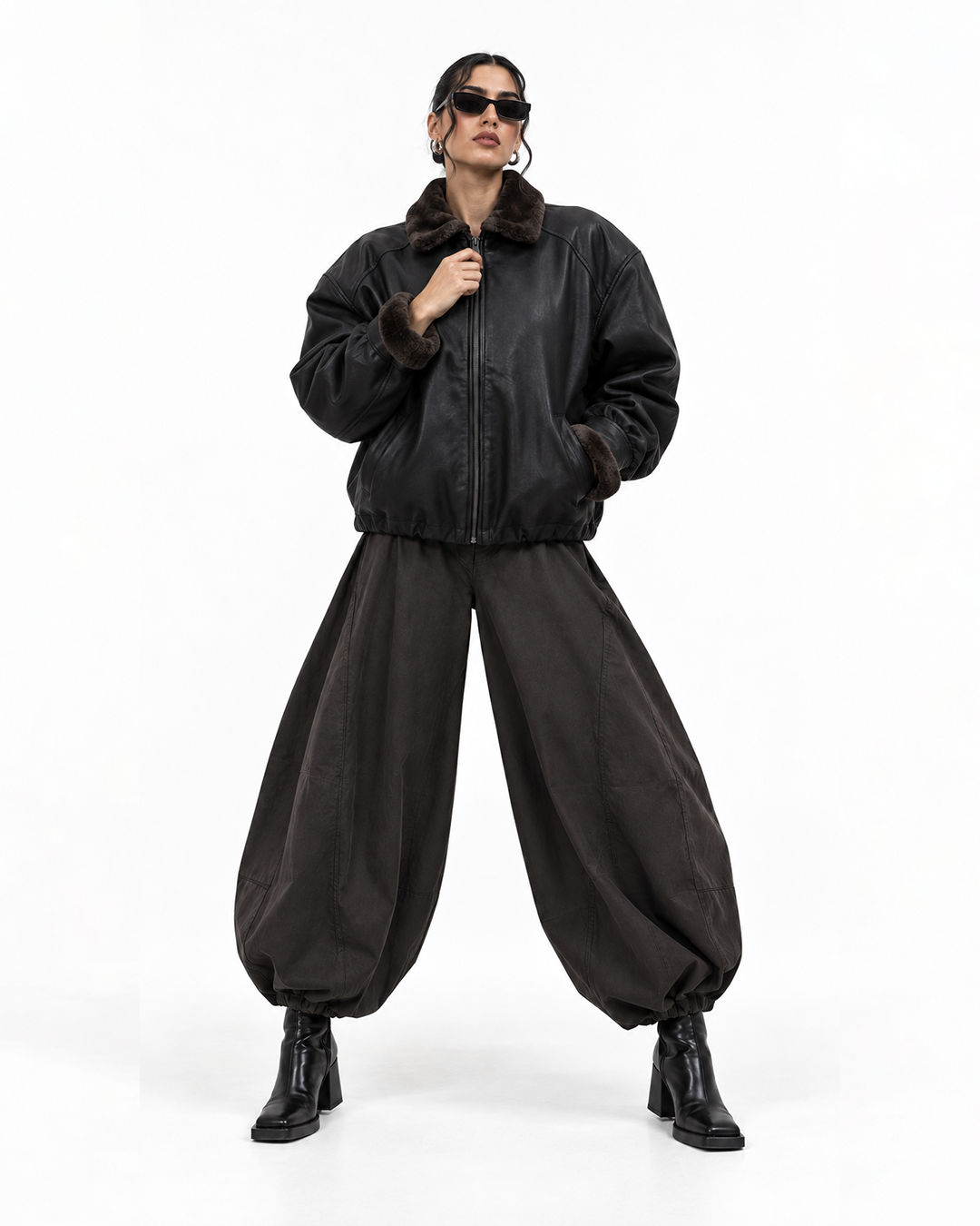 SIGNATURE LEATHER BOMBER