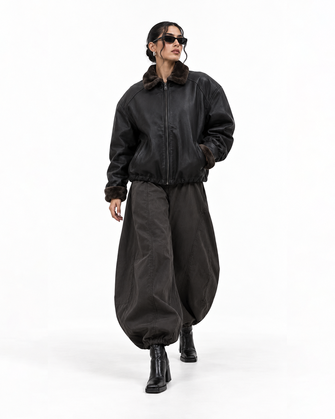 SIGNATURE LEATHER BOMBER